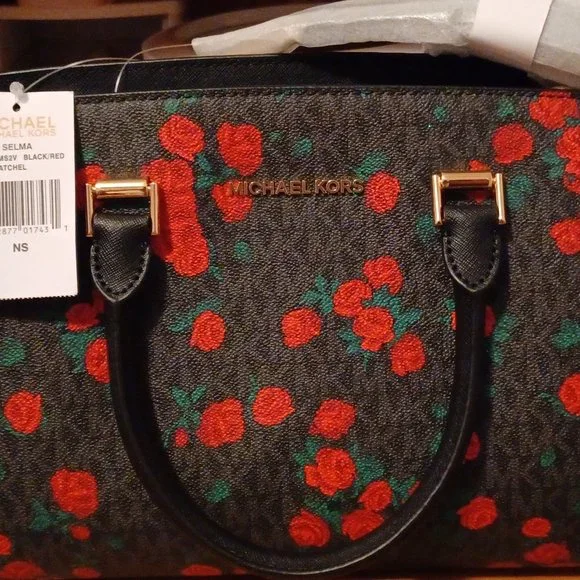 Michael Kors Bags Michael Kors Rose Print Handbag And Wallet Poshmark